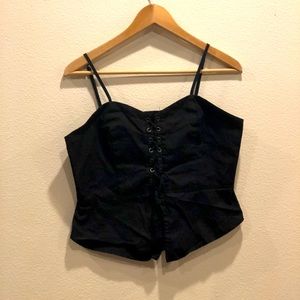 Black Zip Corset Ro and De